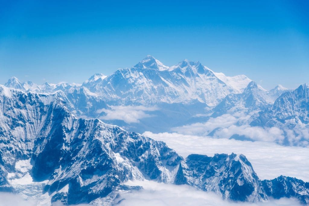 View of Mount Everest on a clear day – a top destination for Everest tour packages