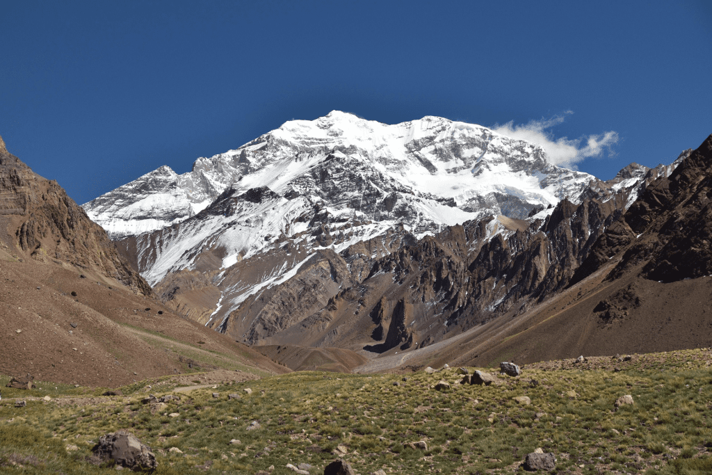 Mount Aconcagua in Argentina, the highest peak in South America