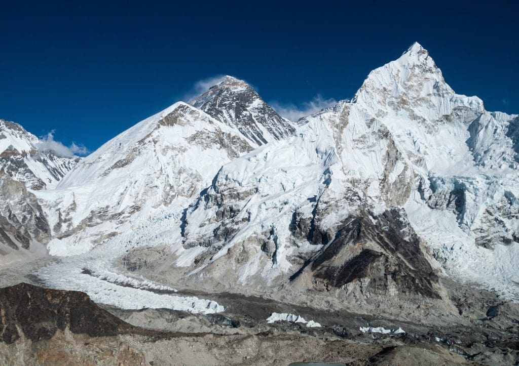Mount Everest, the world's tallest mountain to climb