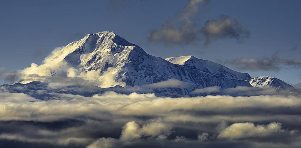 : Denali in Alaska is one of the seven summits and the tallest mountain in North America.