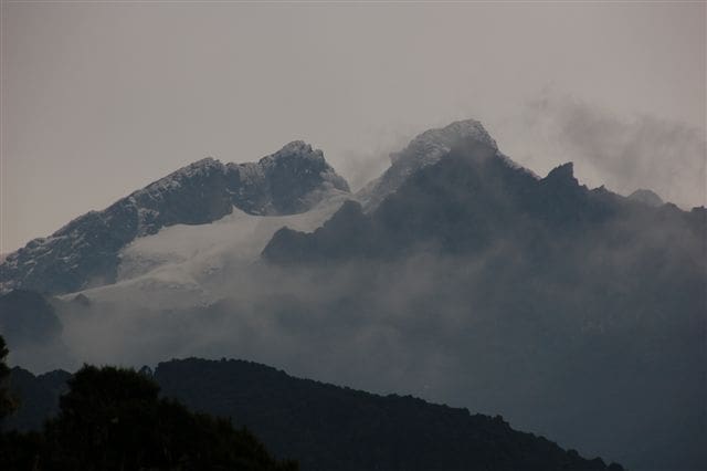 Snow-capped peaks of Mount Stanley (Mount Ngaliema)