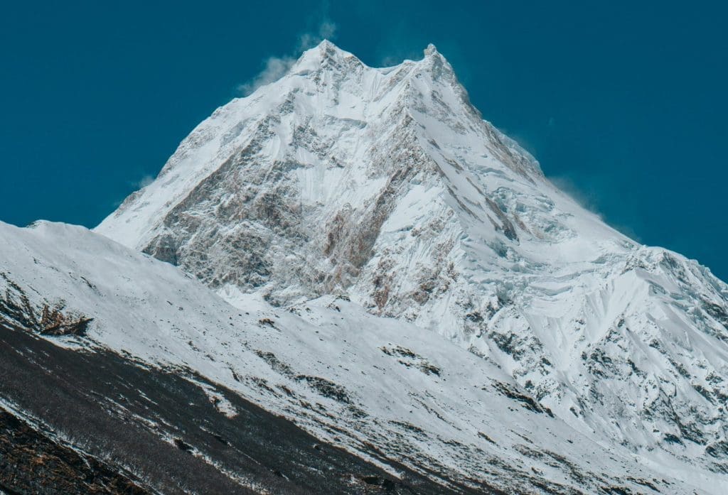 Majestic view of Mount Manaslu