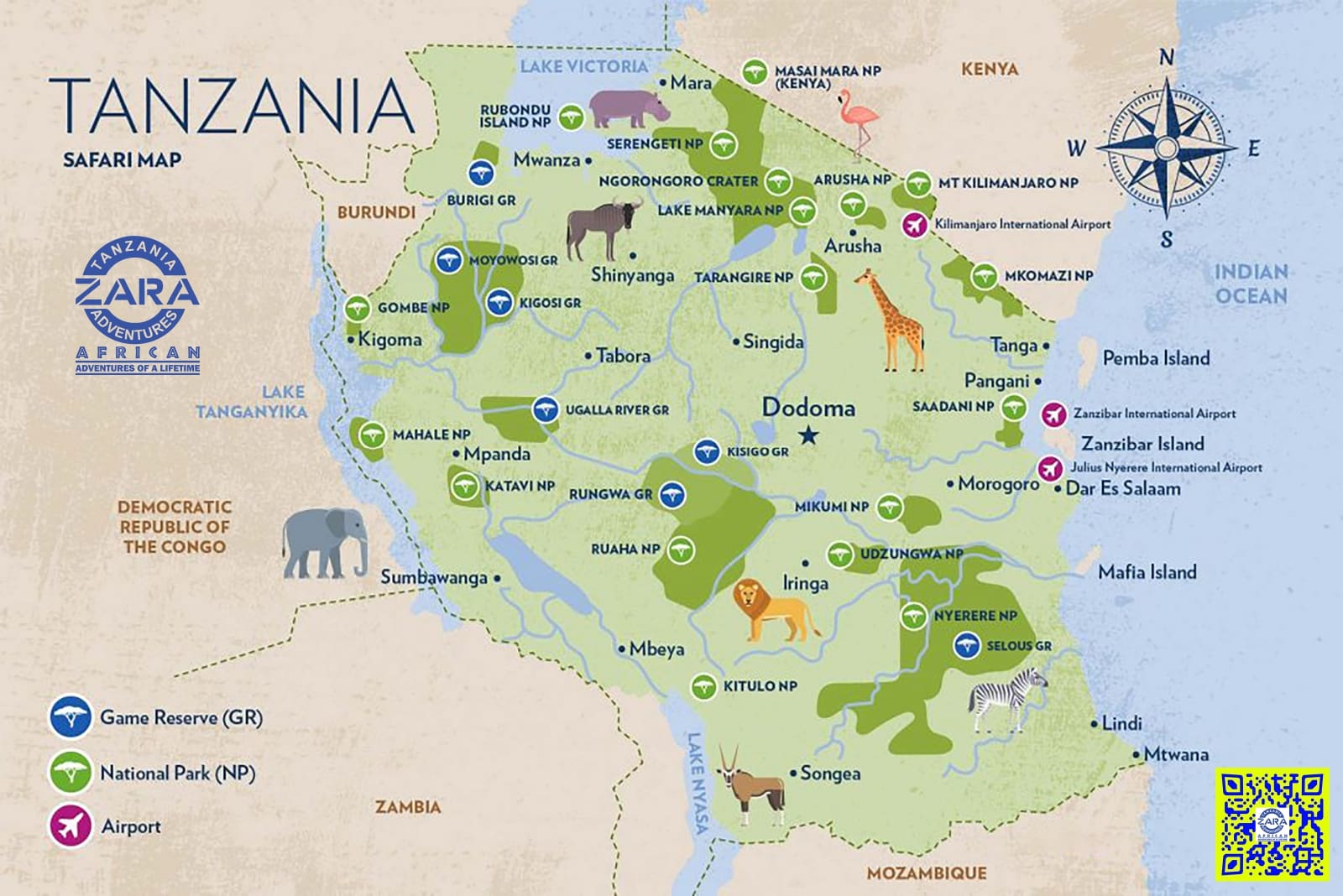 Where Is Tanzania Located in Africa? | Zara Tanzania Adventures